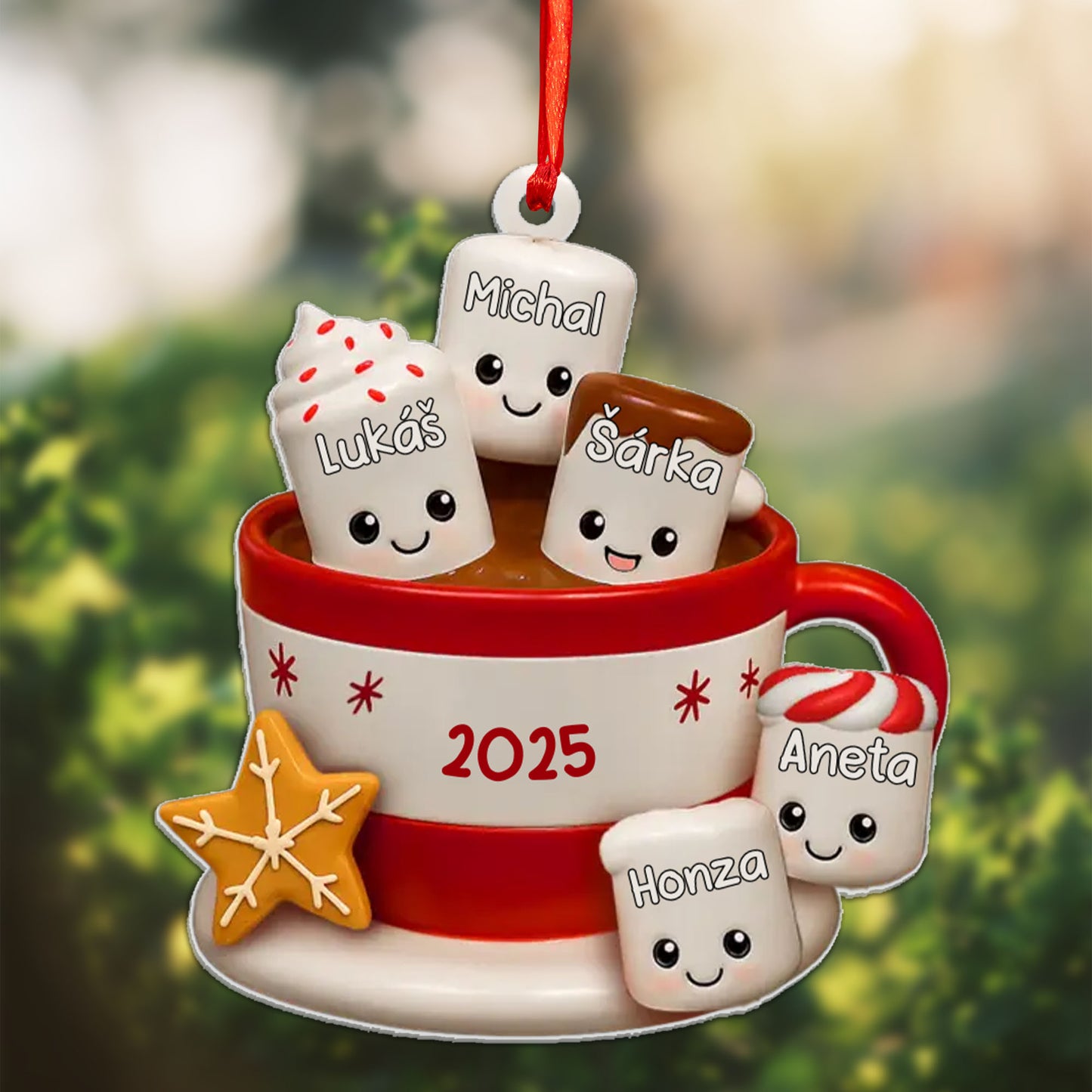 Personalizovaná akrylová ozdoba, vánoční dárek 11
