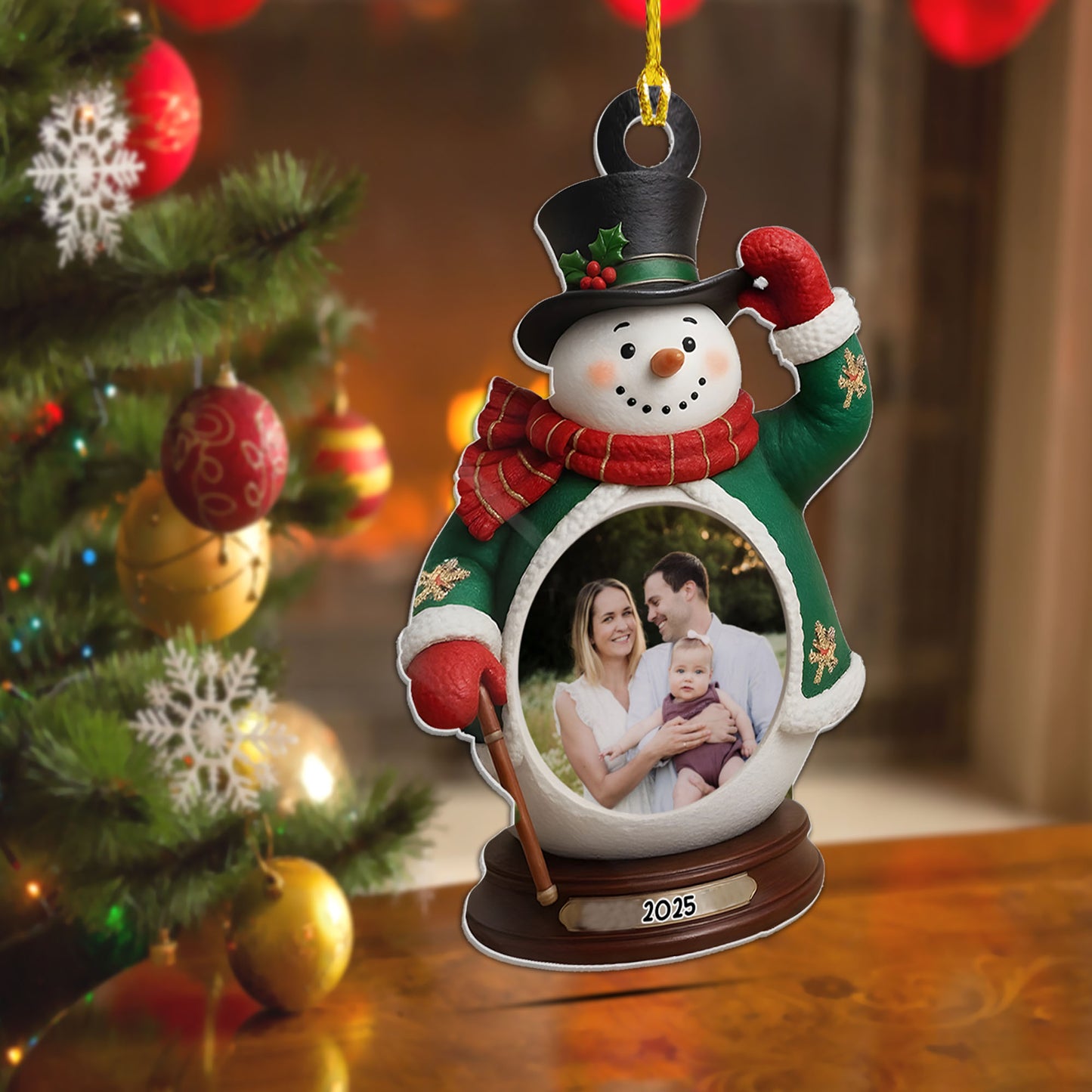 Personalizovaná akrylová ozdoba, vánoční dárek 15