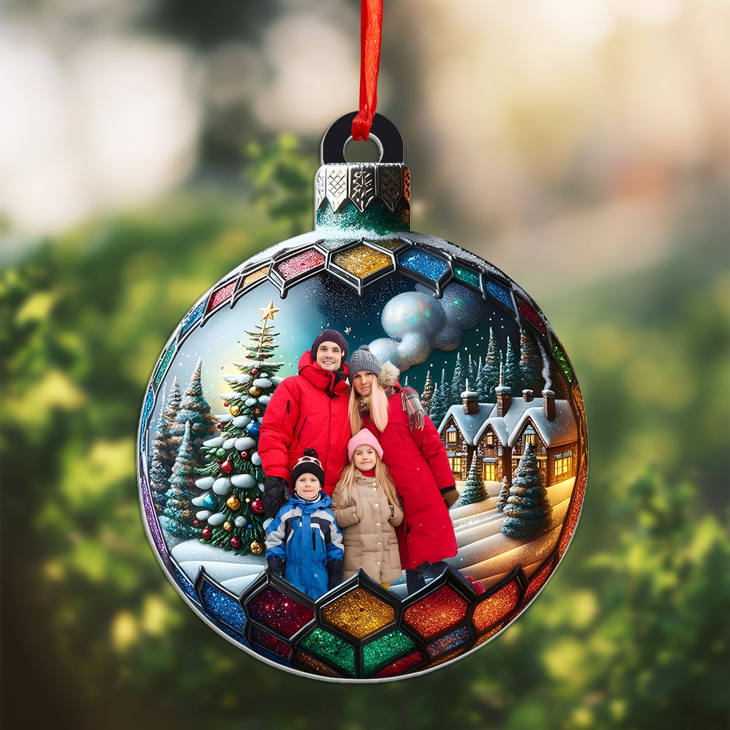 Personalizovaná akrylová ozdoba, vánoční dárek  25