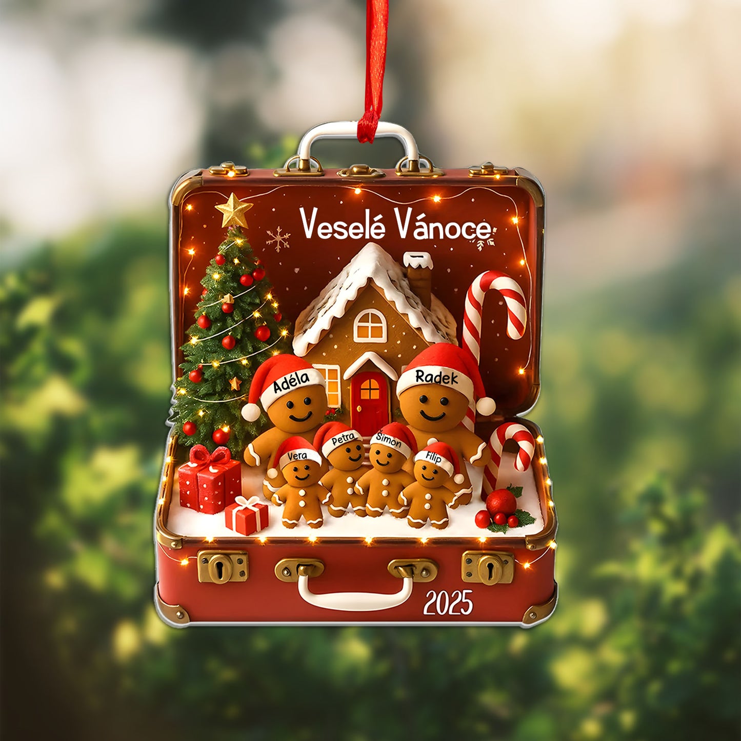 Personalizovaná akrylová ozdoba, vánoční dárek  1