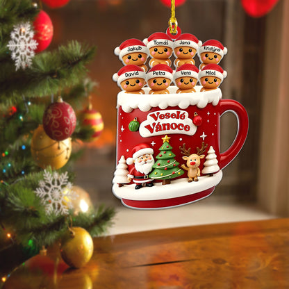 Personalizovaná akrylová ozdoba, vánoční dárek 41