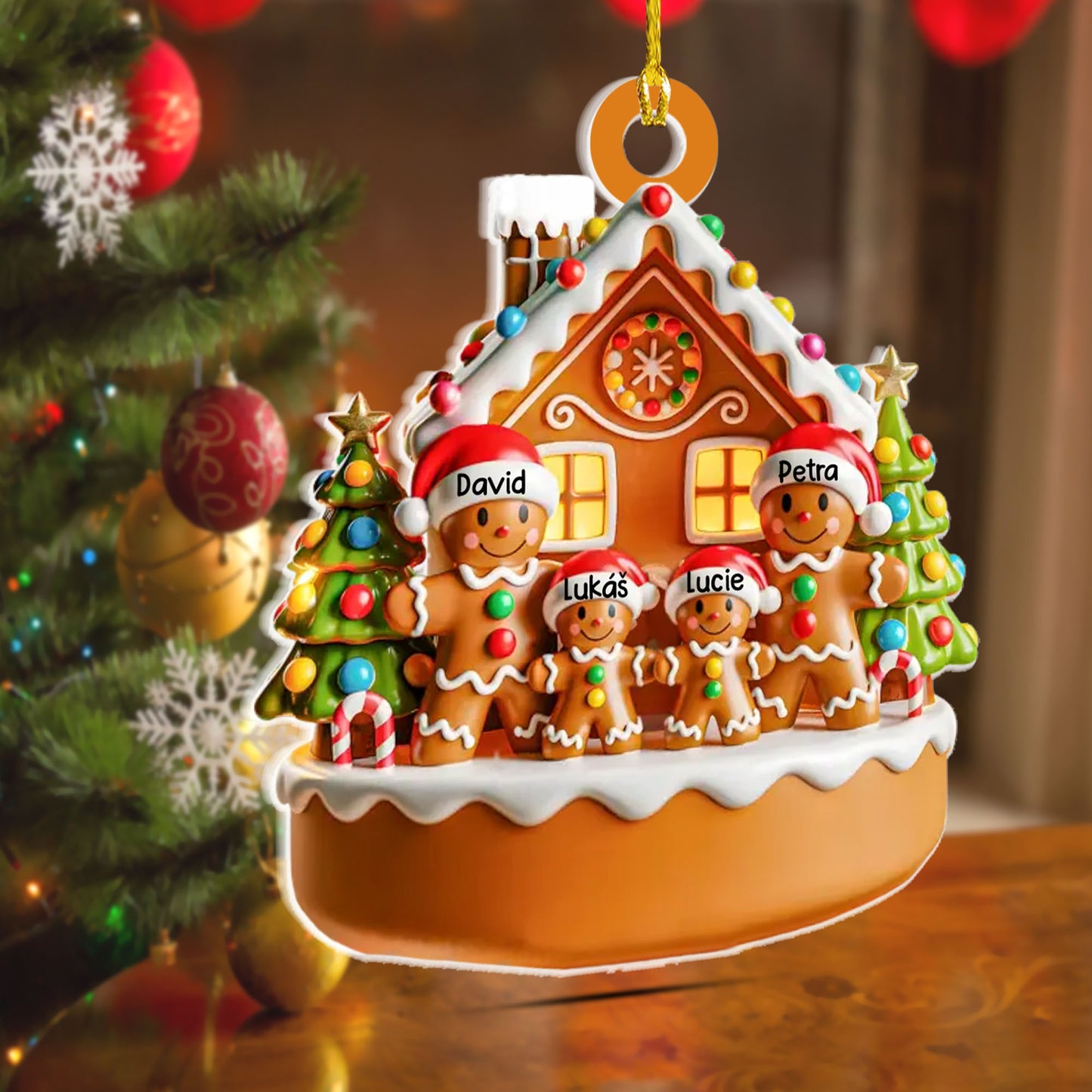 Personalizovaná akrylová ozdoba, vánoční dárek 13