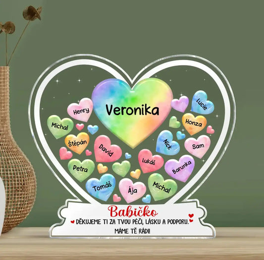 Akrylový plak - Moje milovaná - až 15 dětí