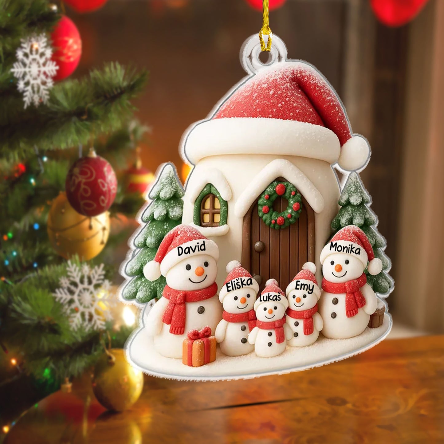 Personalizovaná akrylová ozdoba, vánoční dárek 20