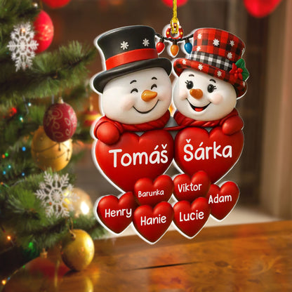 Personalizovaná akrylová ozdoba, vánoční dárek 12