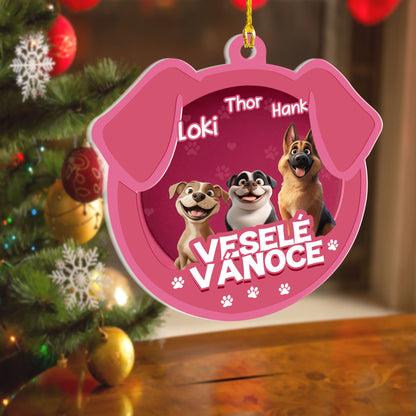 Personalizovaná akrylová ozdoba, vánoční dárek  21