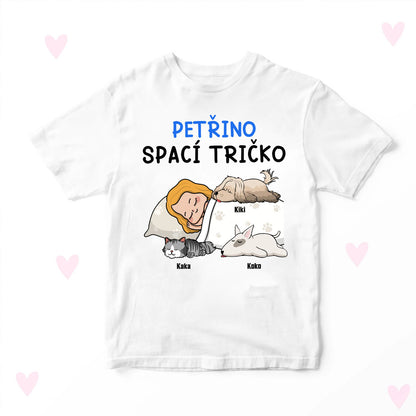 Dětské tričko - Spací triko - až 6 mazlíčci