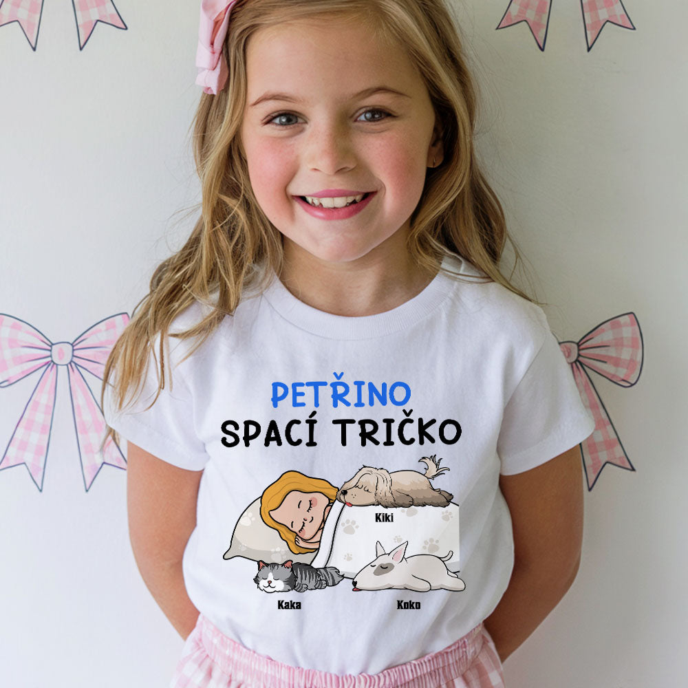 Dětské tričko - Spací triko - až 6 mazlíčci