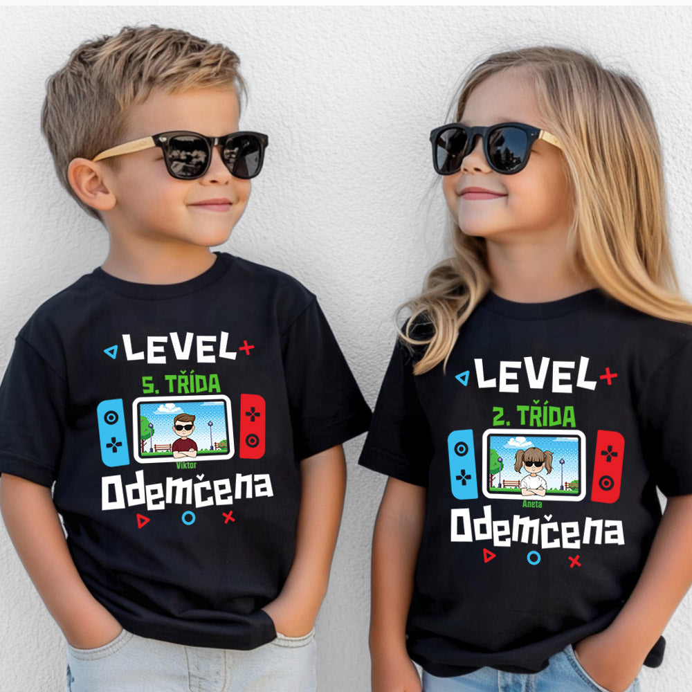 Sada 2 triček - Tričko do školky s vlastním jménem - Odemčená