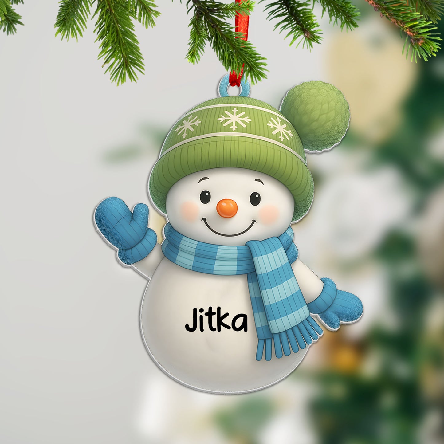 Personalizovaná akrylová ozdoba, vánoční dárek 111