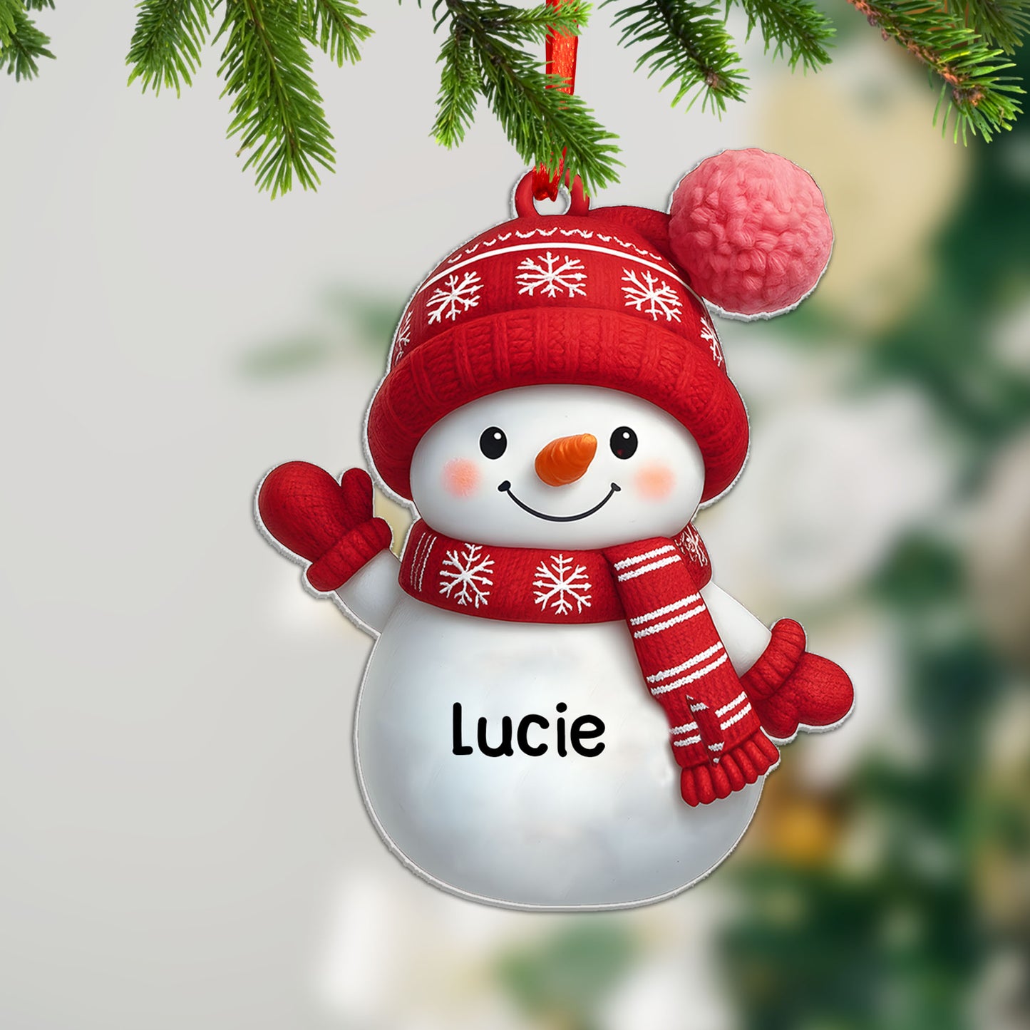 Personalizovaná akrylová ozdoba, vánoční dárek 111