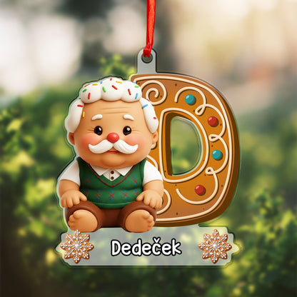 Personalizovaná akrylová ozdoba, vánoční dárek  60