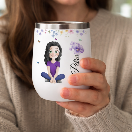 Dvoustěnný nerezový vakuový termohrnek, 380 ml - pro zdravotníky