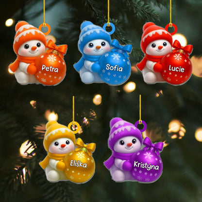 Personalizovaná akrylová ozdoba, vánoční dárek 70