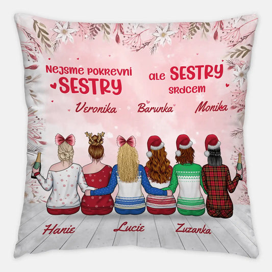 Polštář - Nejsme pokrevní SESTRY, ale SESTRY srdcem - Climo.cz