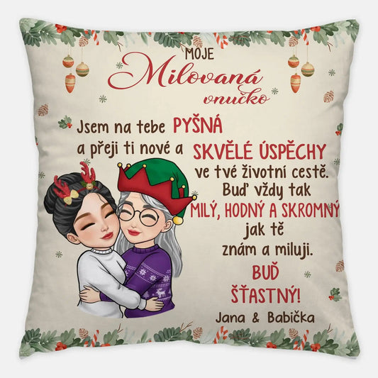 Polštář - Pro moje milovaná dcero - Vánoční verze - Climo.cz
