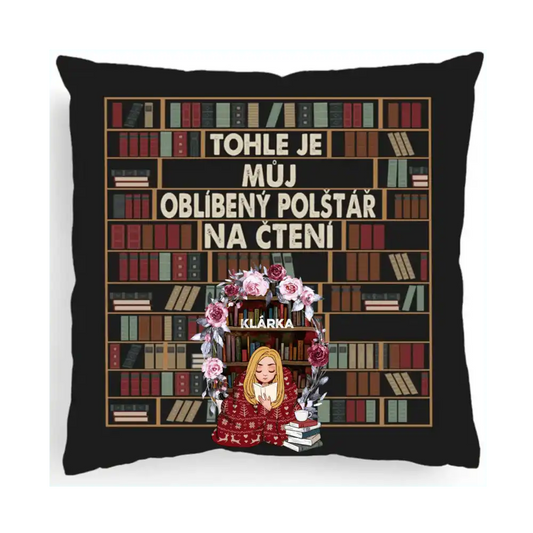Polštář - Tohle je můj oblíbený polštář na čtení - Climo.cz