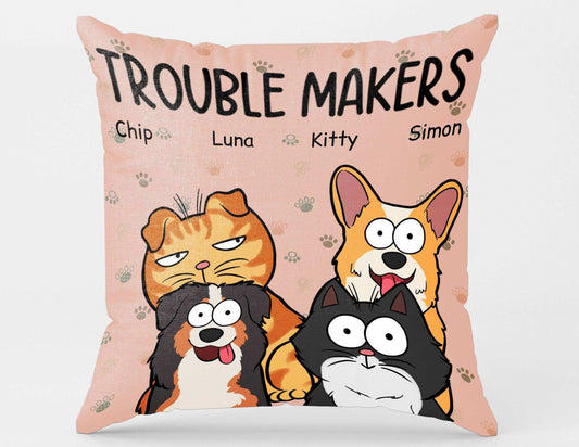 Polštář - Trouble makers - až 6 mazlíčci - Climo.cz