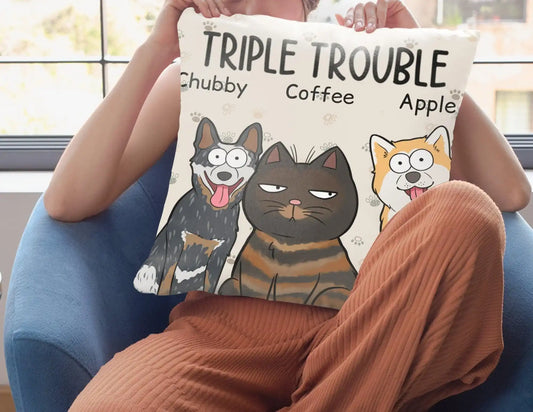 Polštář - Trouble makers - až 6 mazlíčci - Climo.cz