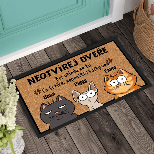 Rohožka - Neotvírej dveře 3 - Až 6 kočky - Climo.cz