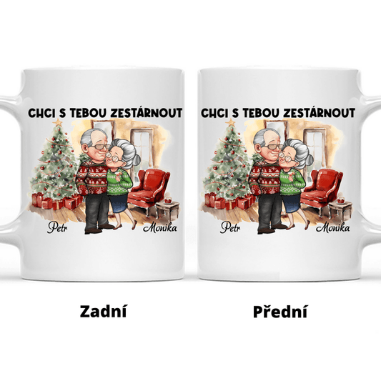 Sada hrnků 2 ks 330 ml - Chci s tebou zestárnout - Climo.cz
