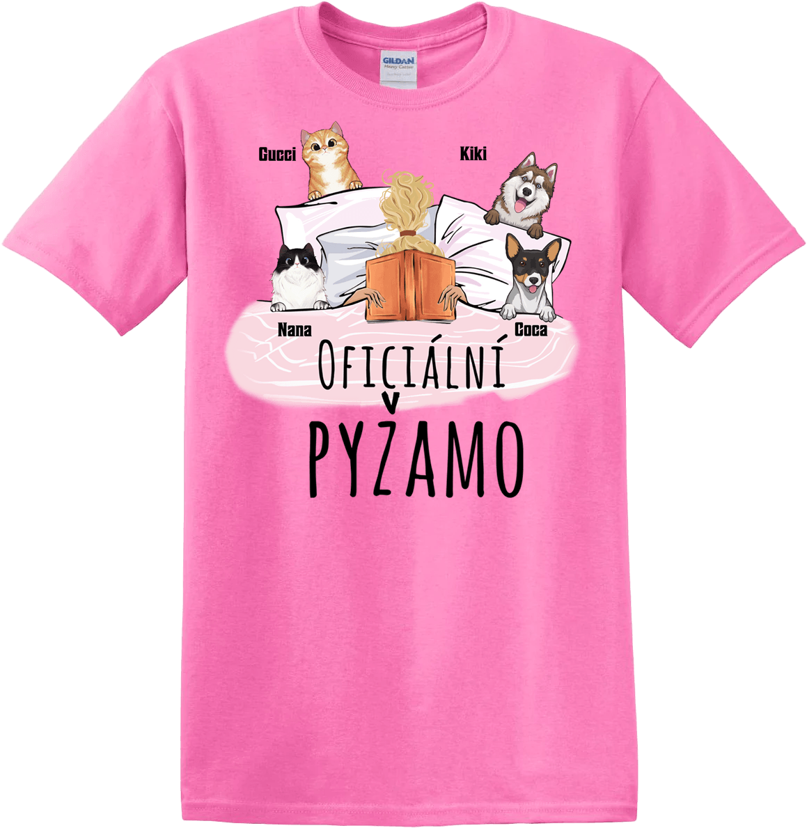 Tričko - Oficiální pyžamo s knihou - až 4 mazlíčků - Climo