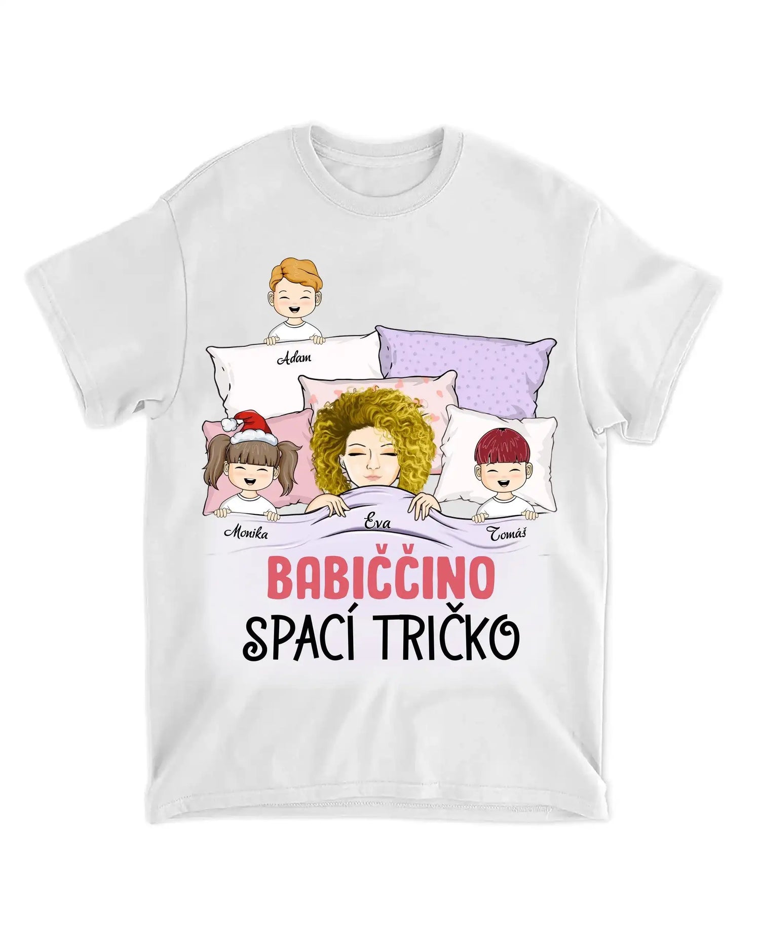 Tričko - Babiččino spací tričko - Až 5 dětí - Climo.cz
