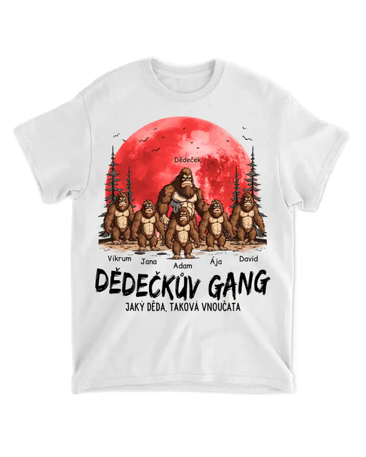 Tričko - Dědečkův gang, jaký děda, taková vnoučata - až 11 vnoučat - Climo.cz