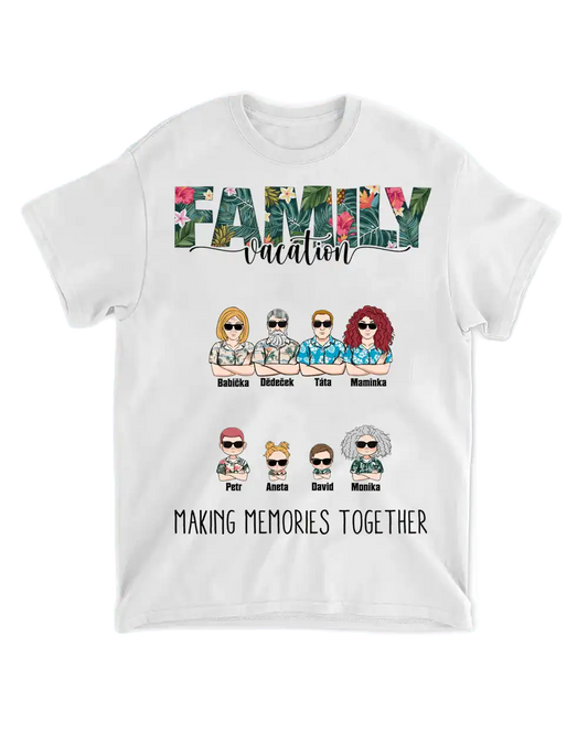 Tričko - Family vacation - až 12 lidí - Climo.cz