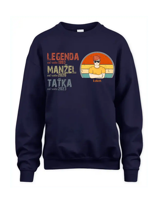 Tričko - Legenda Manžel Taťka Dědeček 2 - Climo.cz