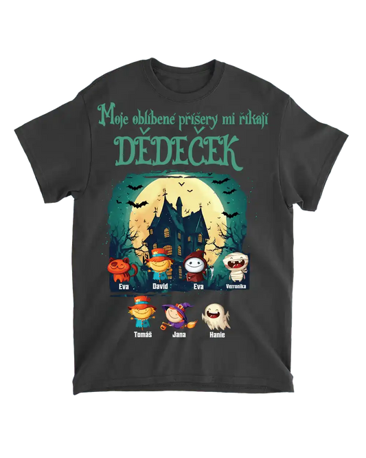 Tričko - Moje oblíbené příšery mi říkají dědeček - Až 10 dětí - Climo.cz
