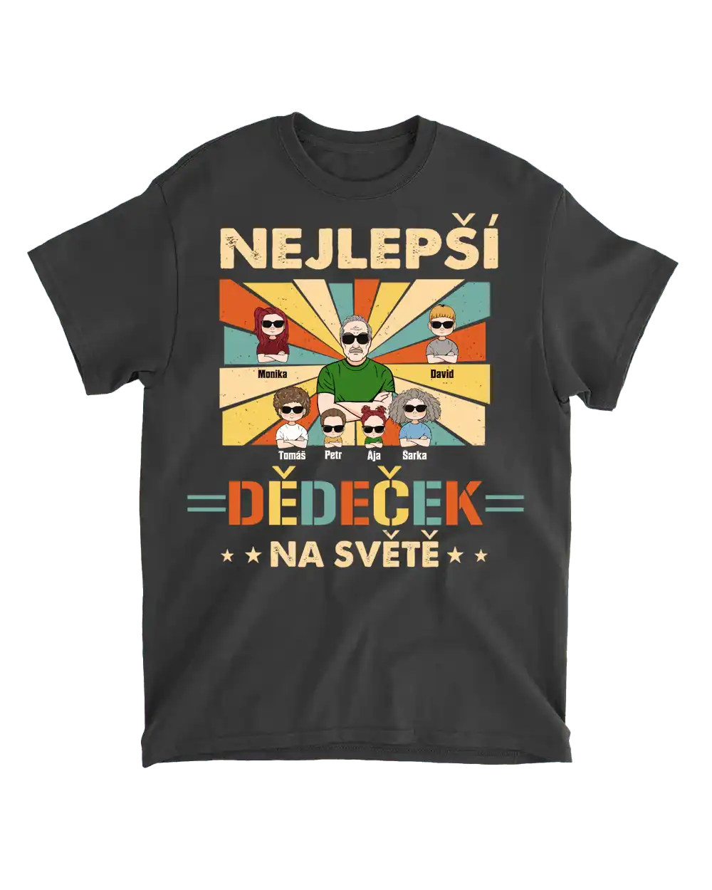 Tričko - Nejlepší dědeček na světě 2 - až 7 dětí
