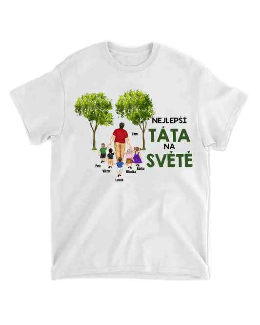 Tričko - Nejlepší táta na světě 5 - až 5 dětí - Climo.cz
