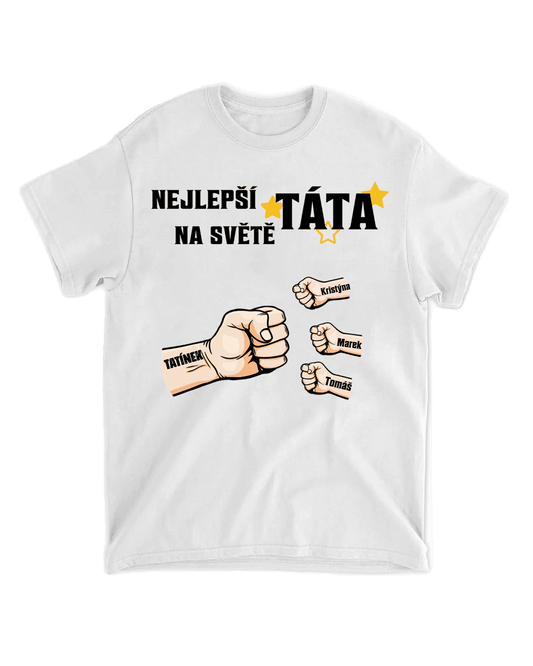 Tričko - Nejlepší táta na světě - až 7 dětí - Climo.cz