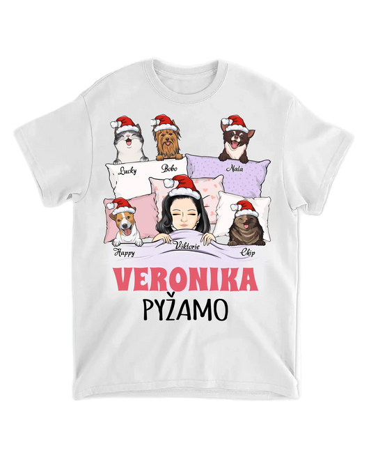Tričko - Oblíbené pyžamo - až 5 mazlíčků - Climo.cz