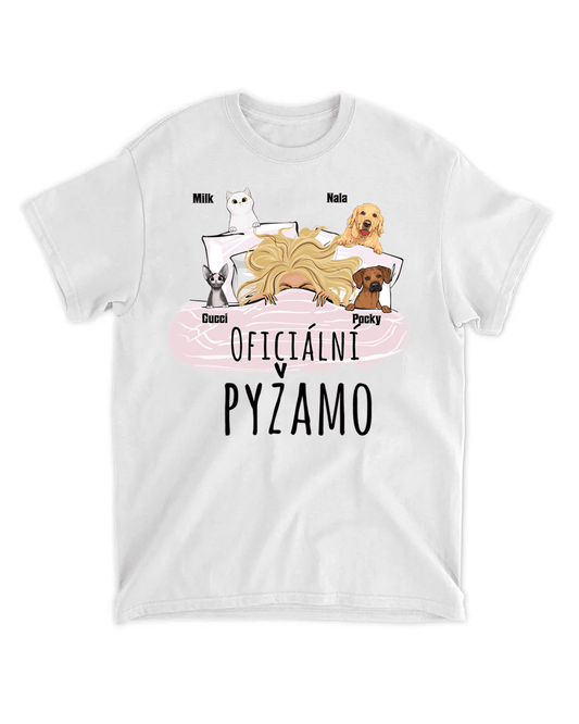 Tričko - Oficiální pyžamo 1 - až 4 mazlíčků - Climo.cz