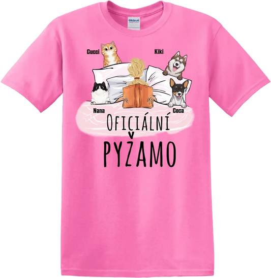 Tričko - Oficiální pyžamo s knihou - až 4 mazlíčků - Climo.cz
