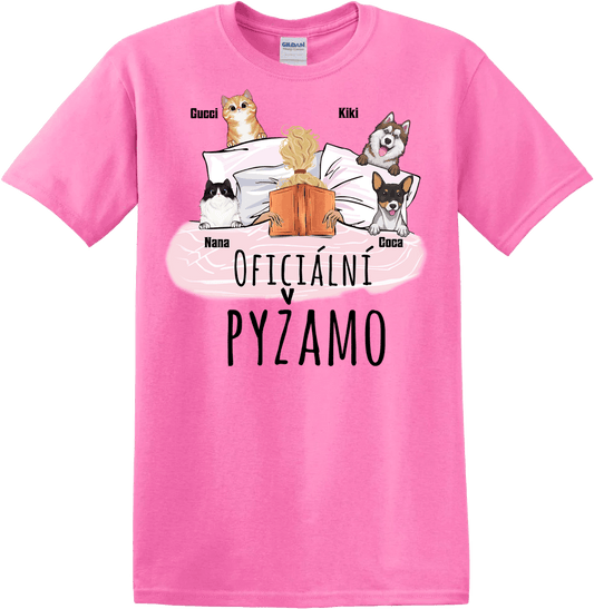 Tričko - Oficiální pyžamo s knihou - až 4 mazlíčků - Climo.cz