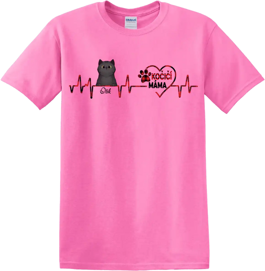 Tričko - Srdeční tep - Kočky - Climo.cz