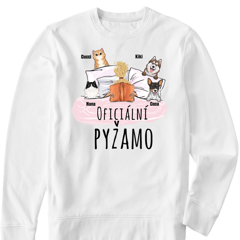 Mikina - Oficiální pyžamo s knihou - až 4 mazlíčků