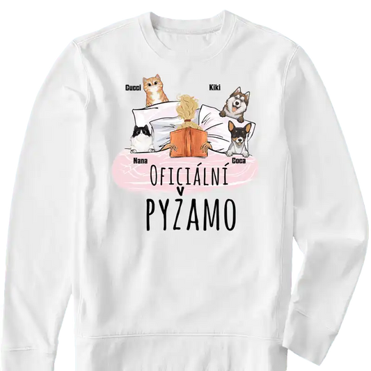 Mikina - Oficiální pyžamo s knihou - až 4 mazlíčků - Climo