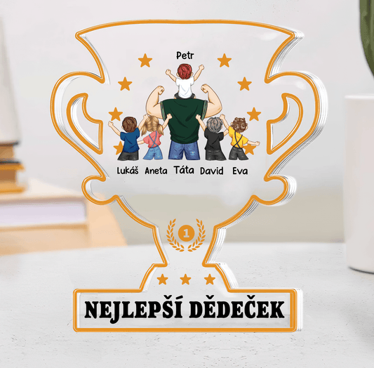 Akrylový plak - Nejlepší táta Trofej