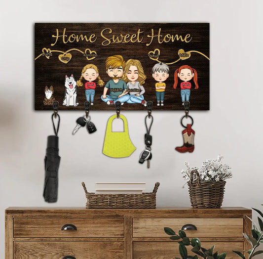 Věšáky na klíče - Domov je tam, kde jsme spolu 2 - Climo.cz