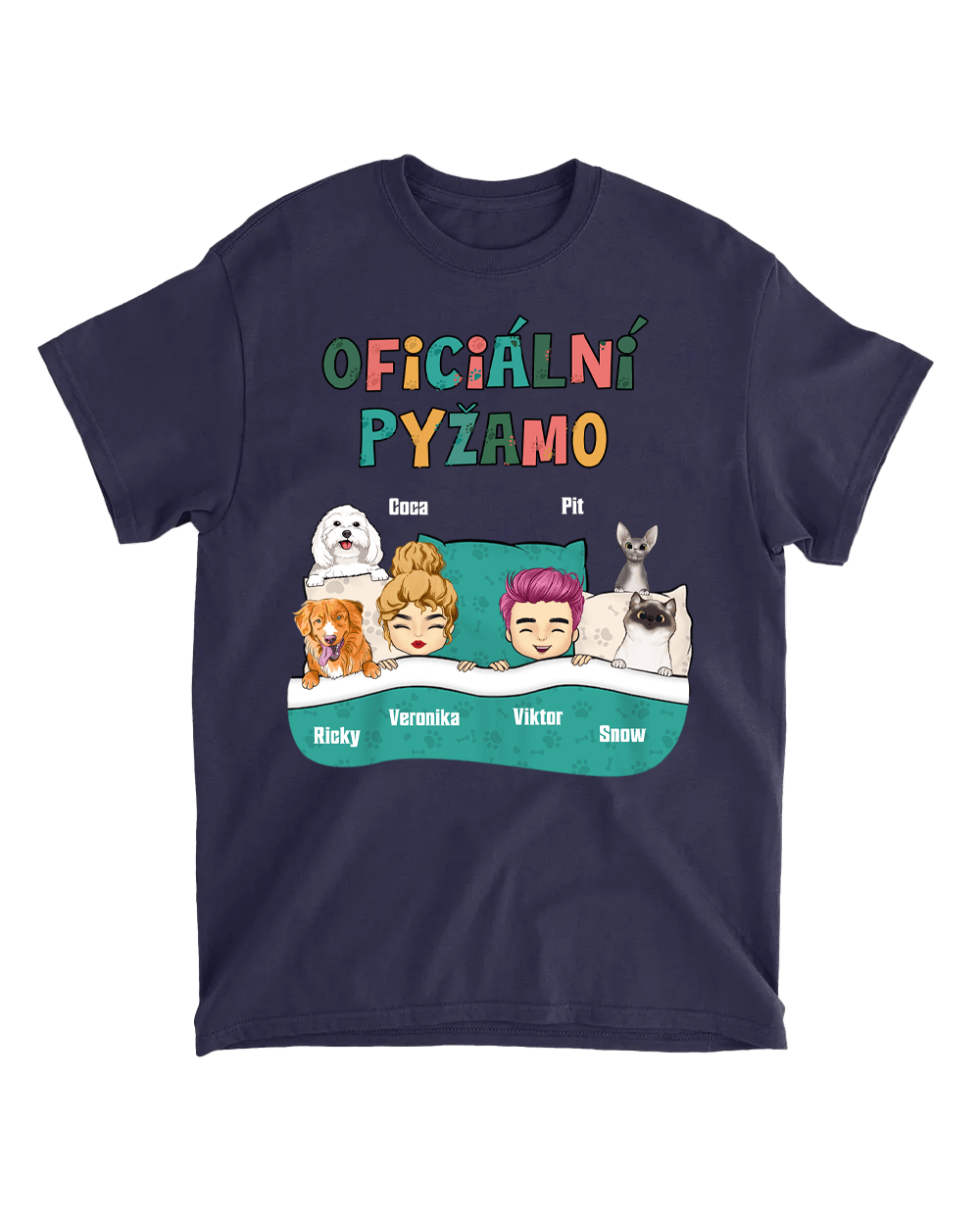 Tričko - Oficiální pyžamo 2 - až 4 mazlíčků - Climo
