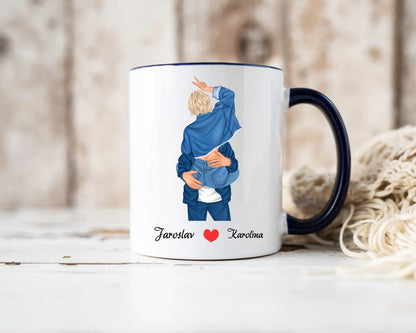 Hrnek - Líbající se pár 2. verze - Moje nejoblíbenější místo na světě je vedle tebe - Climo.cz