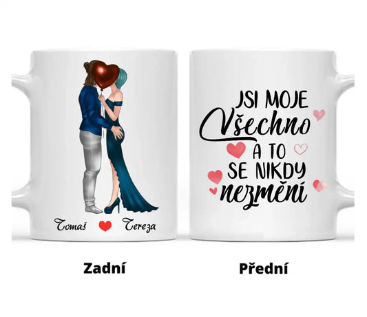 Hrnek - Líbající se pár - Jsi moje všechno a to se nikdy nezmění - Climo.cz
