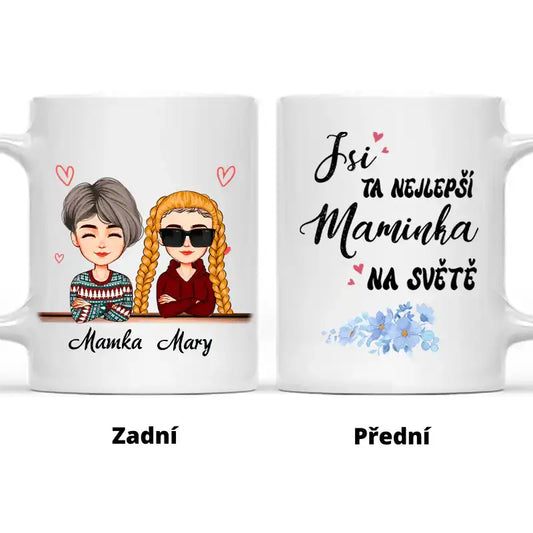 Hrnek - Matka a Dcera 5. verze - Jsi ta nejlepší maminka na světě - Climo.cz