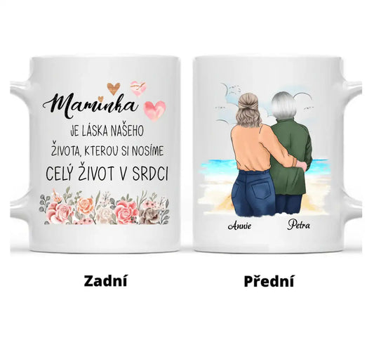 Hrnek - Matka a dcera - Maminka je láska našeho života, kterou si nosíme celý život v srdci - Climo.cz