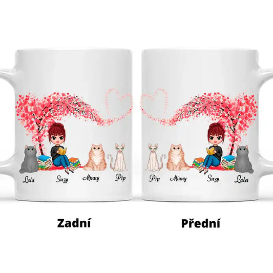 Hrnek - Miluji čtení a kočku - Climo.cz