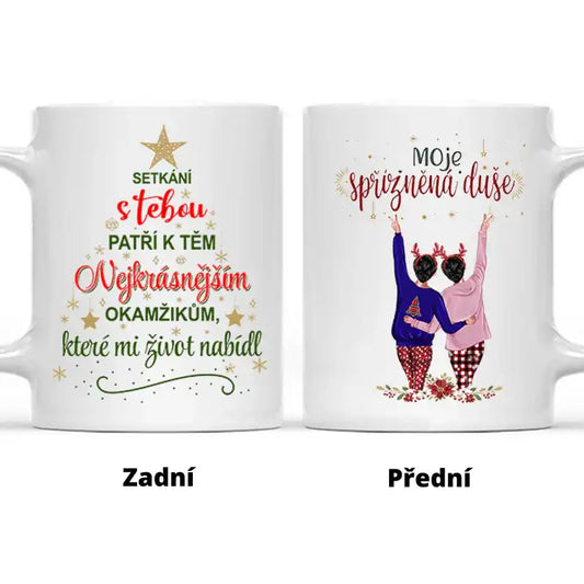 Hrnek - Moje spřízněná duše - až 2 holky - Vánoční verze - Climo.cz